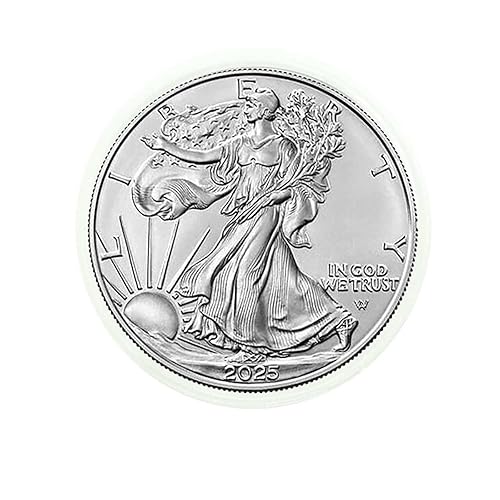 2024 – American Silver Eagle .999 de plata fina en ajuste directo Air Tite con nuestro certificado de autenticidad Dollar US Mint sin circular
