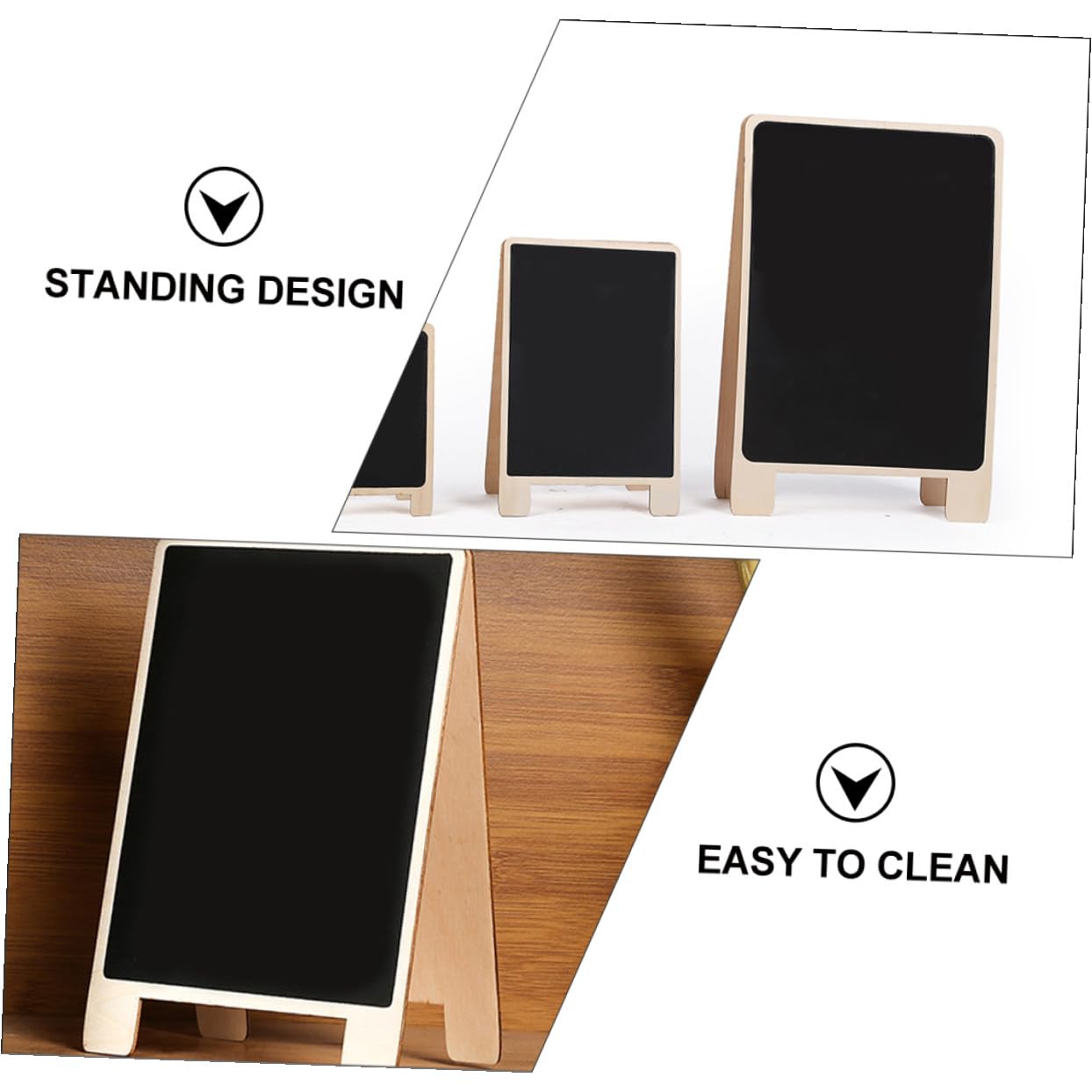 Lavagne in Legno Supporto Lavagne Per Appunti Decorazioni Scrivania Cartelloni Pubblicitari
