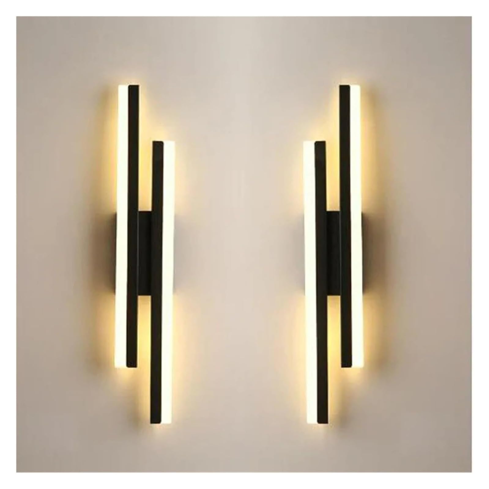 JYBNBBE Wall Sconce, LED Bedroom Wall Lamp Wall Sconces Copper Line Pipe Acrylic Lampshade Indoor Lighting,Chandeliers,Black left