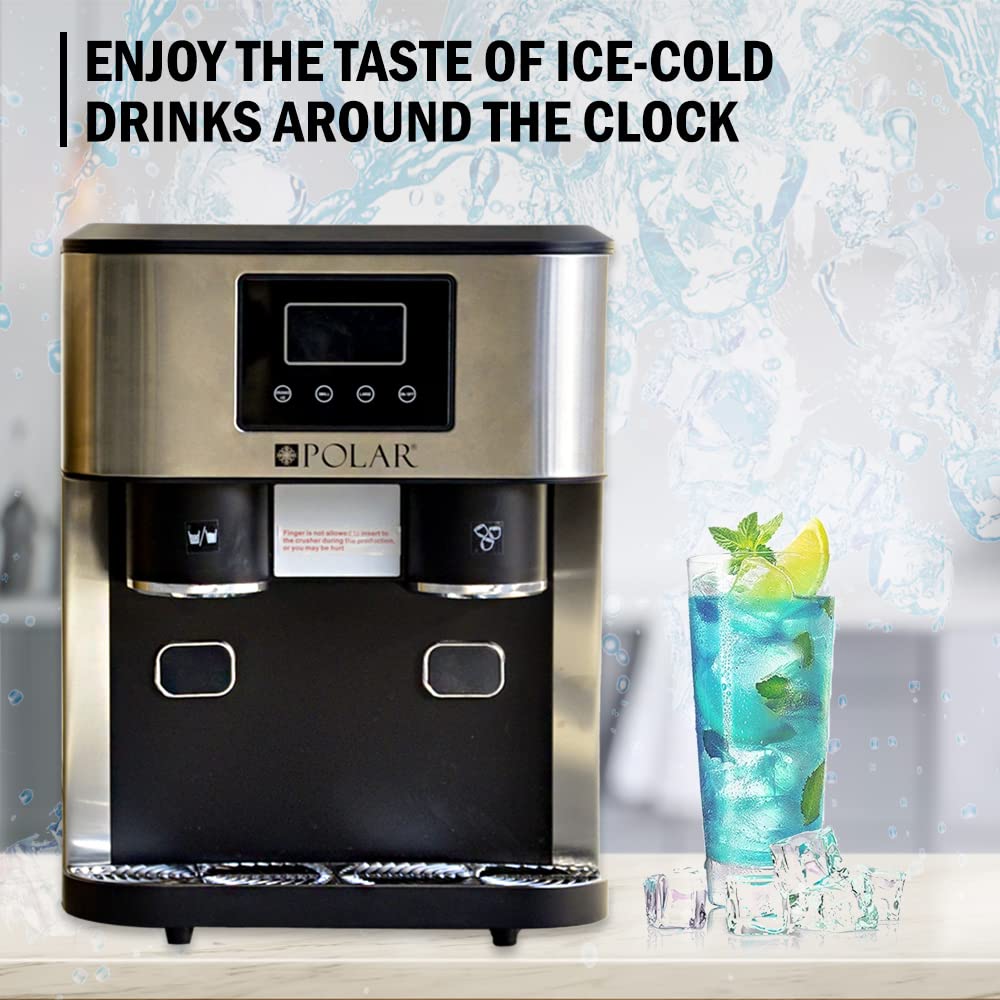 Buy Polar Ice Cube Maker Machine With Crushed Ice, Cold Ice Water