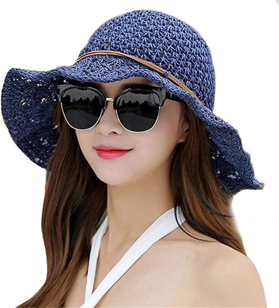 Hats Sun Hat Straw Hat Young Fashion Ladies Summer Cap Foldable Flexible Beach Sun Straw Hat