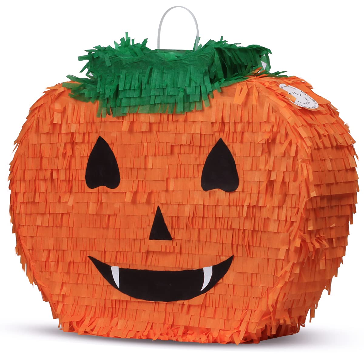 Halloween Pumpkin Pinata for Kids Birthday Party Fiestas Decorations Perfect for Halloween, Photo Prop, October Birthday, Funny and Spooky Games(17"x13"x3.7")