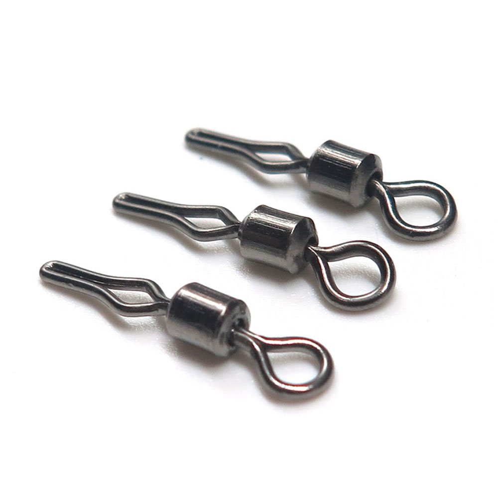 TOPINDSwivel Side Line Clip Fishing Tackle Fishhooks And Fishing Connector Fishing Swivels With Snap(200pcs)