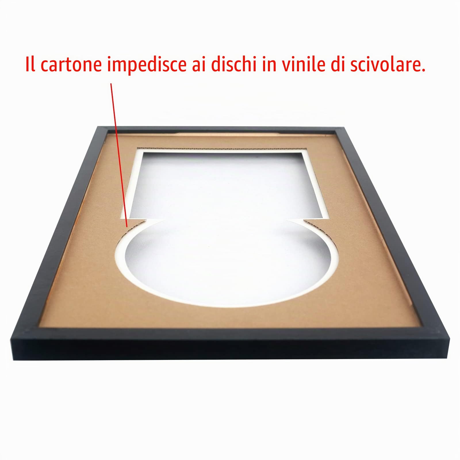 Mxtallup Cornice per dischi in vinile da 17,8 cm per parete, cornice per jukebox da 17,8 cm con doppio tappetino nero-nero, display LP da 7 pollici e copertina da 17,8 x 17,8 cm, cornice per album