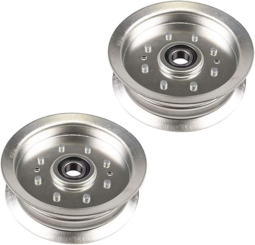 Miniatura 2 de 8TEN Polea tensora plana para John Deere D170 D100 L118 L111 L108 D110 D125 Cub Cadet XT1-LT42 XT1-LT46 XT2-LX46 Paquete de 2