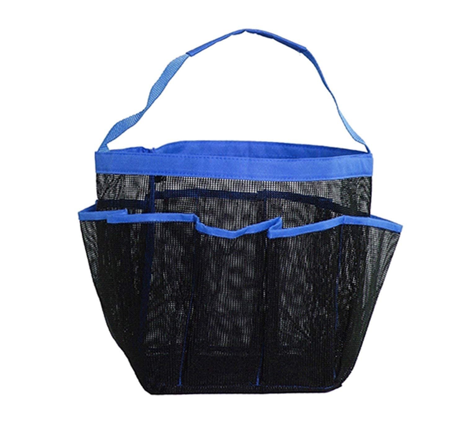 MVM ENTERPRISE (1 pc Storage Hanging Mesh Fabric 8 Pockets Portable Bath Shower Tote Caddy Cosmetics Organizer with Bathroom Bags 4