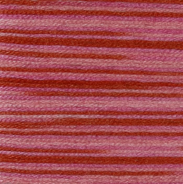 Image of KCS Big skeins of 25 Meters Size 25 Color Variegated Cross Stitch Stranded Threads,6 skeins,4190