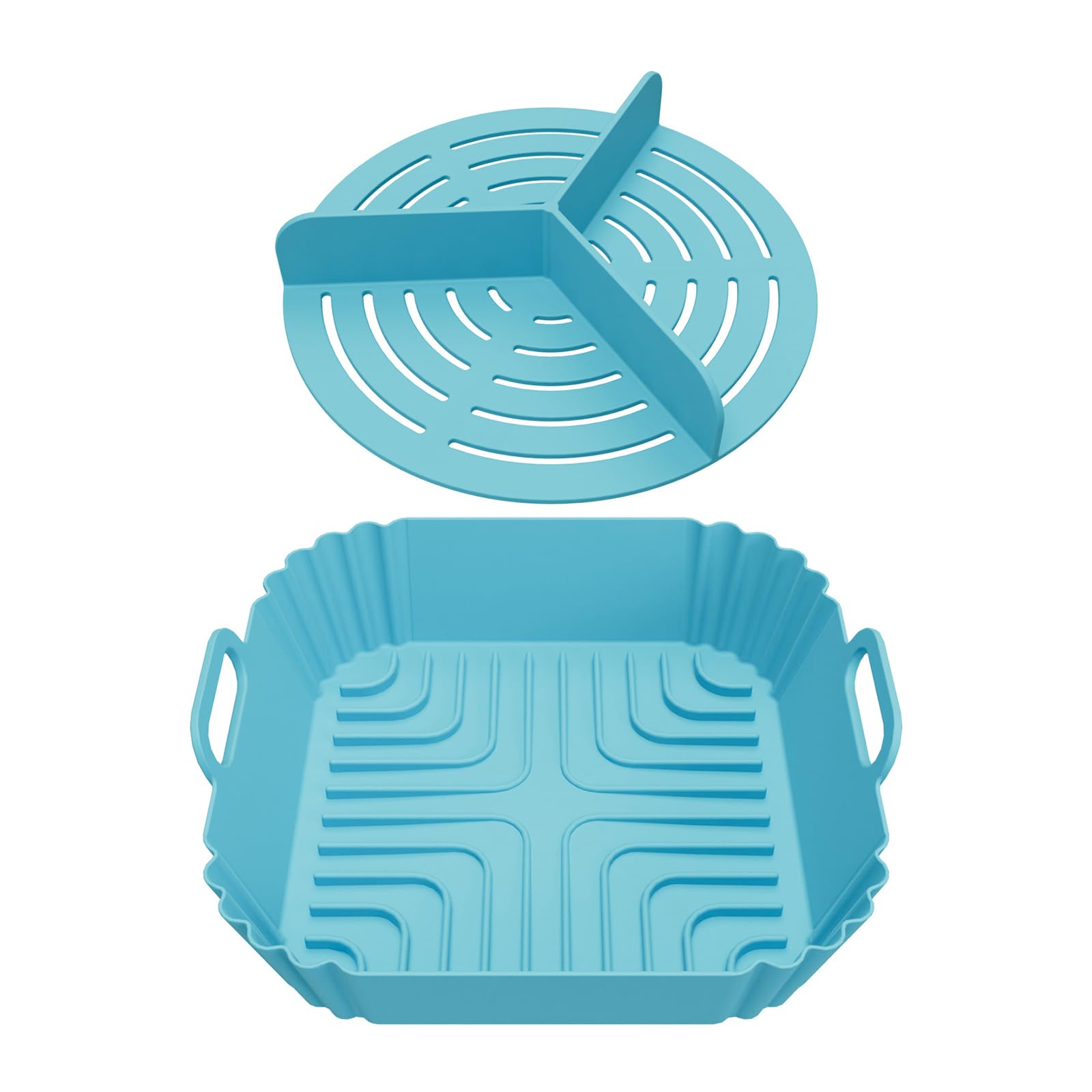 NVOQILIN Of 2 Air Fryers Pads Rectangular Silicone Liners Nonstick Cooking Accessory Air Fryers Basket for Frying Machine Cooker Silicone Baking Mat