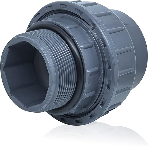 Adaptador de unión deslizante macho de 2 pulgadas NPT de 2 pulgadas, reemplazo de conector rápido para bomba de spa de piscina, horario 80 (2