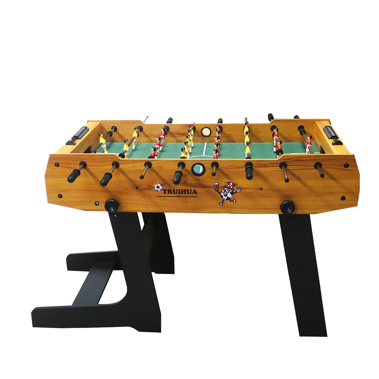 Mesa de Fútbol Plegable de 4 Pies,Mesa de Juego para Interiores con 2 Pelotas para Jugar en Familia, Deportes y Diversión