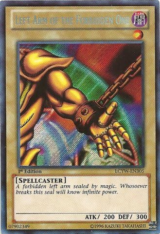 YU-GI-OH! - Left Arm of The Forbidden One (LCYW-EN305) - Legendary Collection 3: Yugi's World - 1st Edition - Secret Rare