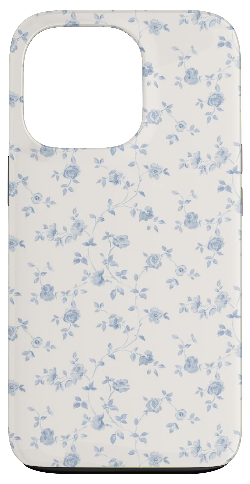 iPhone 13 Pro Blue Floral Aesthetic Coquette Soft Girly Case