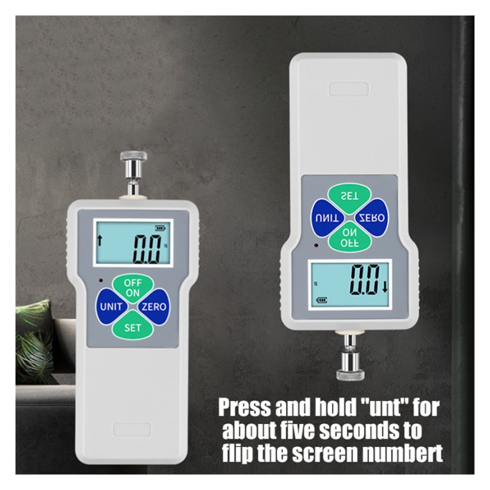 Misuratore di forza digitale, misuratore di forza con display digitale, strumento portatile per test di forza, dinamometro a molla (piccolo Sf 30)