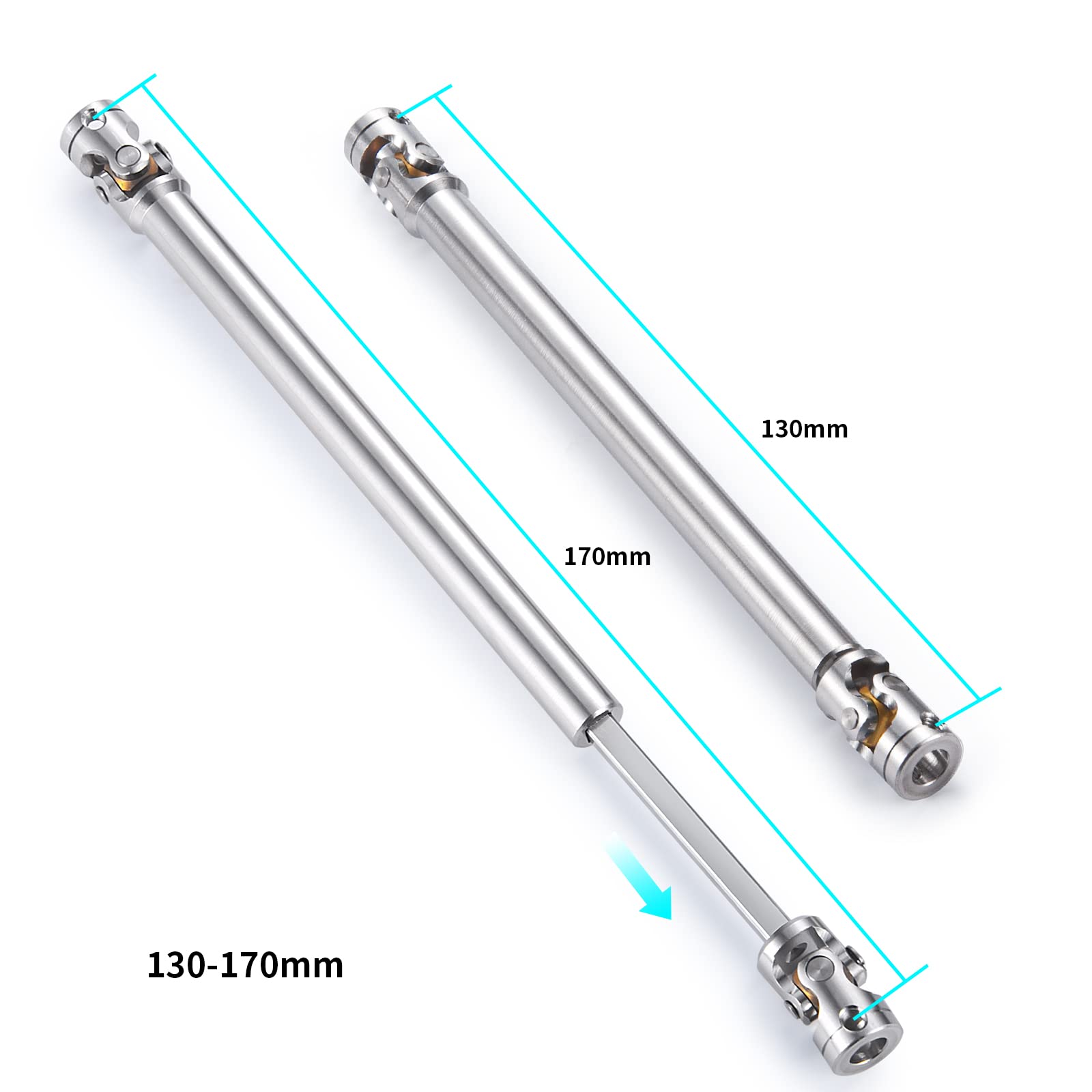 Amazon | TRZX RC 金属ドライブ シャフト 40 ～ 260 mm アップグレード