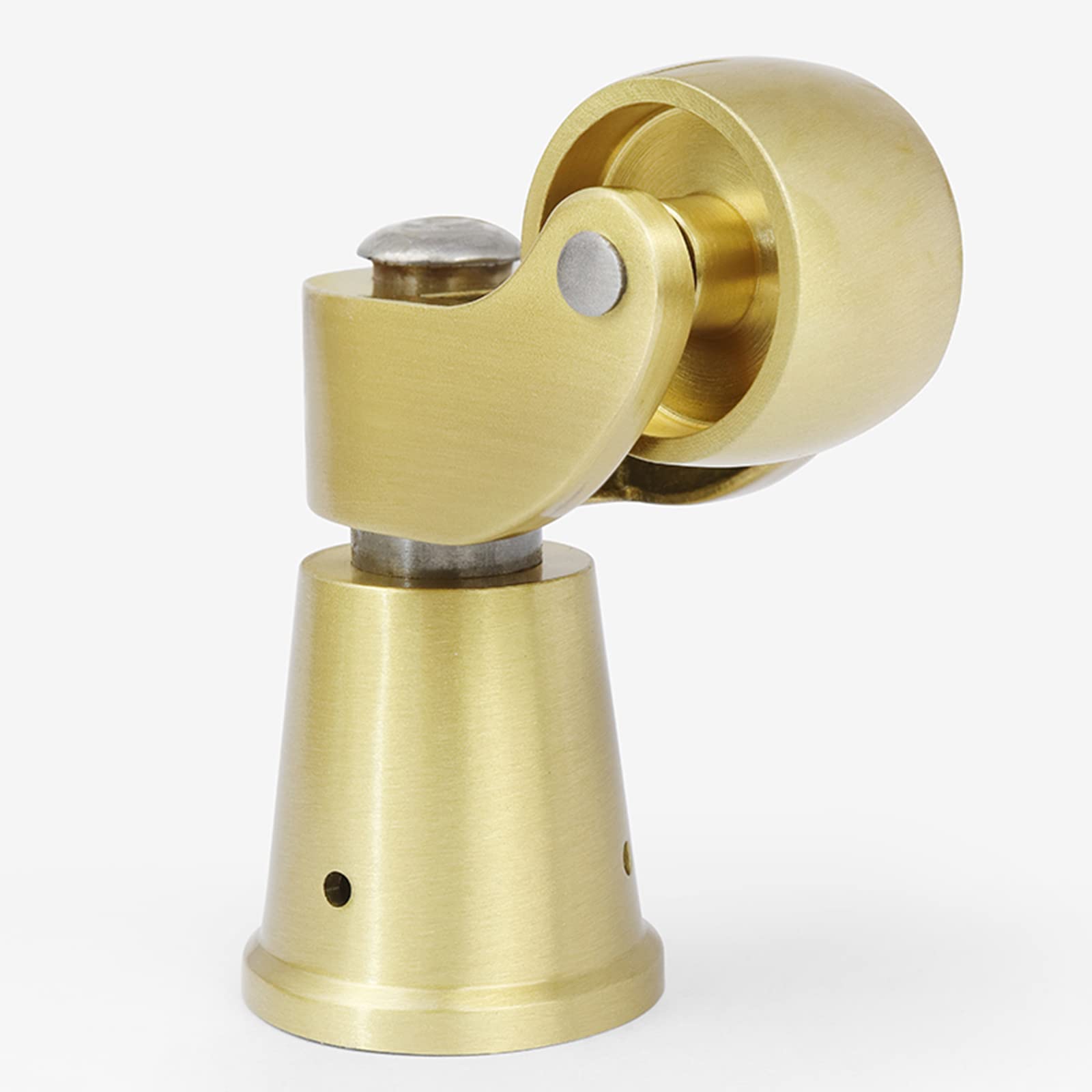 Paquete de 4 Ruedas Giratorias de Latón Macizo, Ruedas Móviles para Muebles Antiguos, Ruedas de Carro Pequeñas, Accesorio Estilo Taza, Capacidad de Carga 330 lbs/150 kg, con Tornillos, Dorad