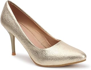 carlton london Women Stylish Slipon Pump Shoes with Stiletto Heels, Pointed Toe-picture-20