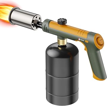 TONYFUL Powerful Propane Torch, Kitchen Cooking Torch, Culinary Torch Campfire Starter, Adjustable Grill Torch for Searing Steak, BBQ, WeedingPropane Tank Not Included