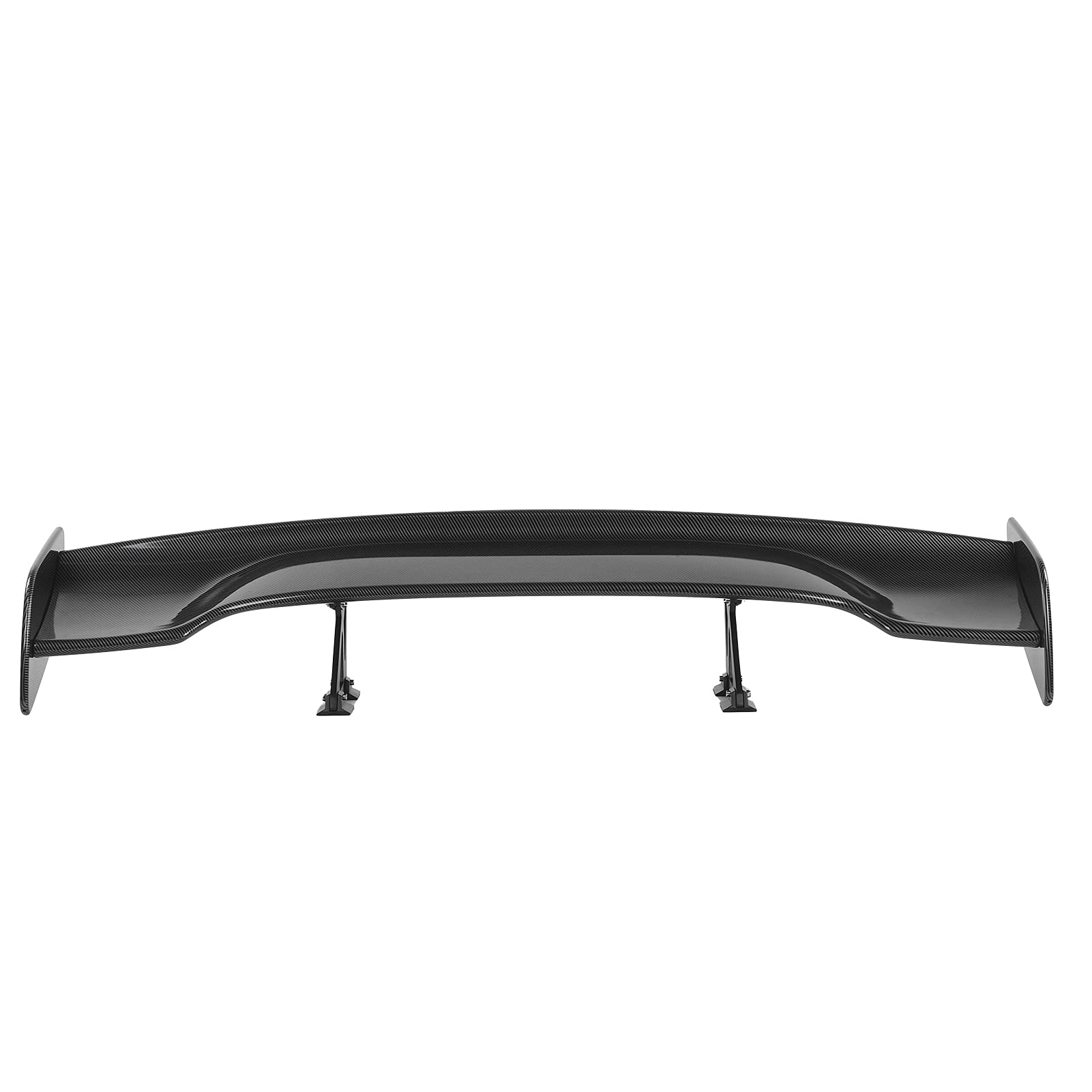 Rear Trunk Spoiler Kit, Universal Carbon Fiber Style Trunk GT Rear Racing Spoiler Wing with