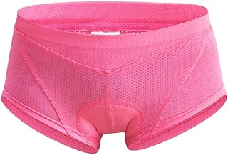 Jersey de Bicicleta Transpirable Transpirable Bicicleta de montaña Bicicleta Pantalones Cortos Relleno de Gel de Mujeres Bicicletas Bragas Cortocircuitos Ropa de Verano (Color : Rosado, Size : M)