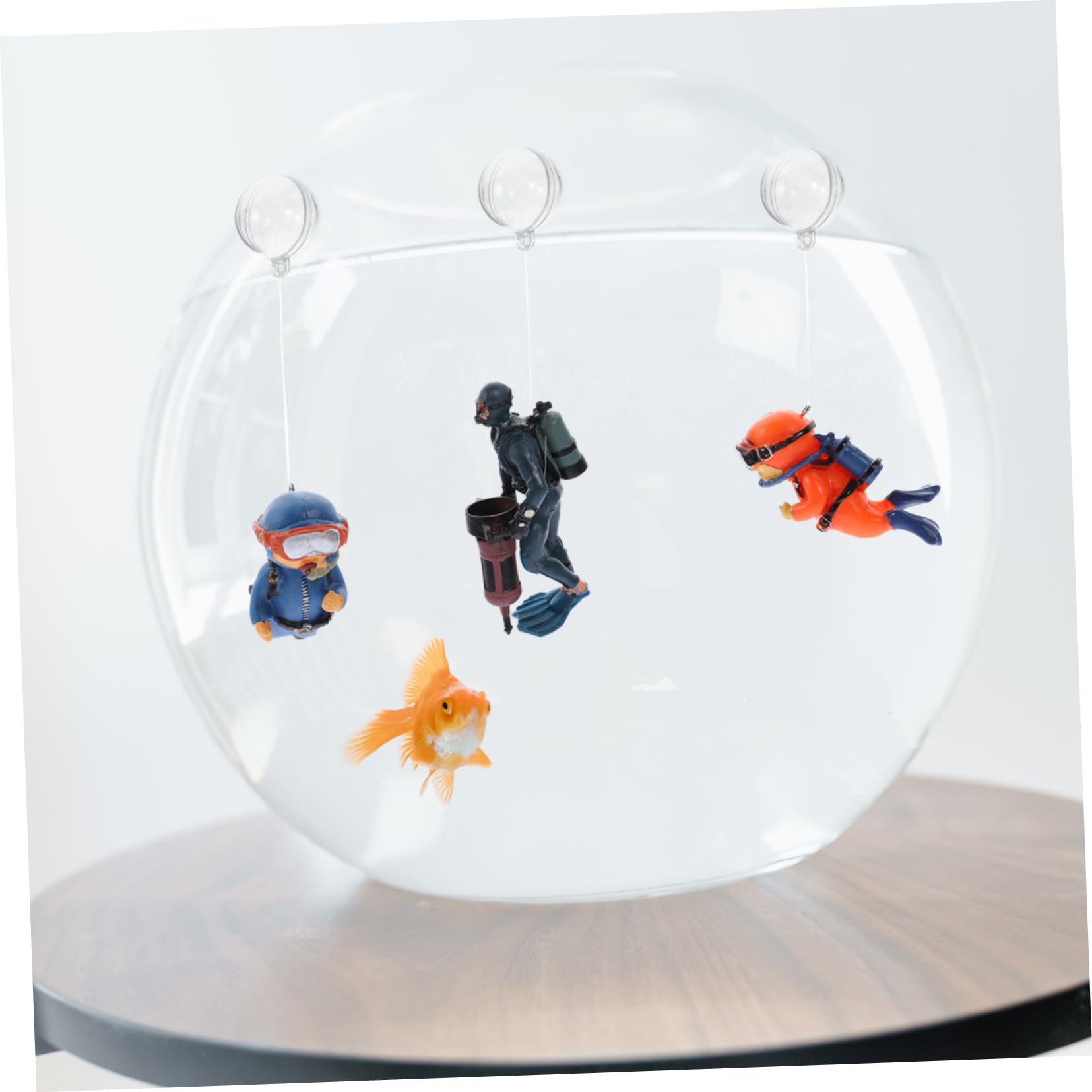 TOPBATHY 5 Ensembles Décoration D'aquarium Decor Aquarium Décoration Aquarium Figurine De Plongeur Aquatique Ornement De Plongeur Flottant pour Aquarium Décorations D'aquarium 3 Pièces * 5