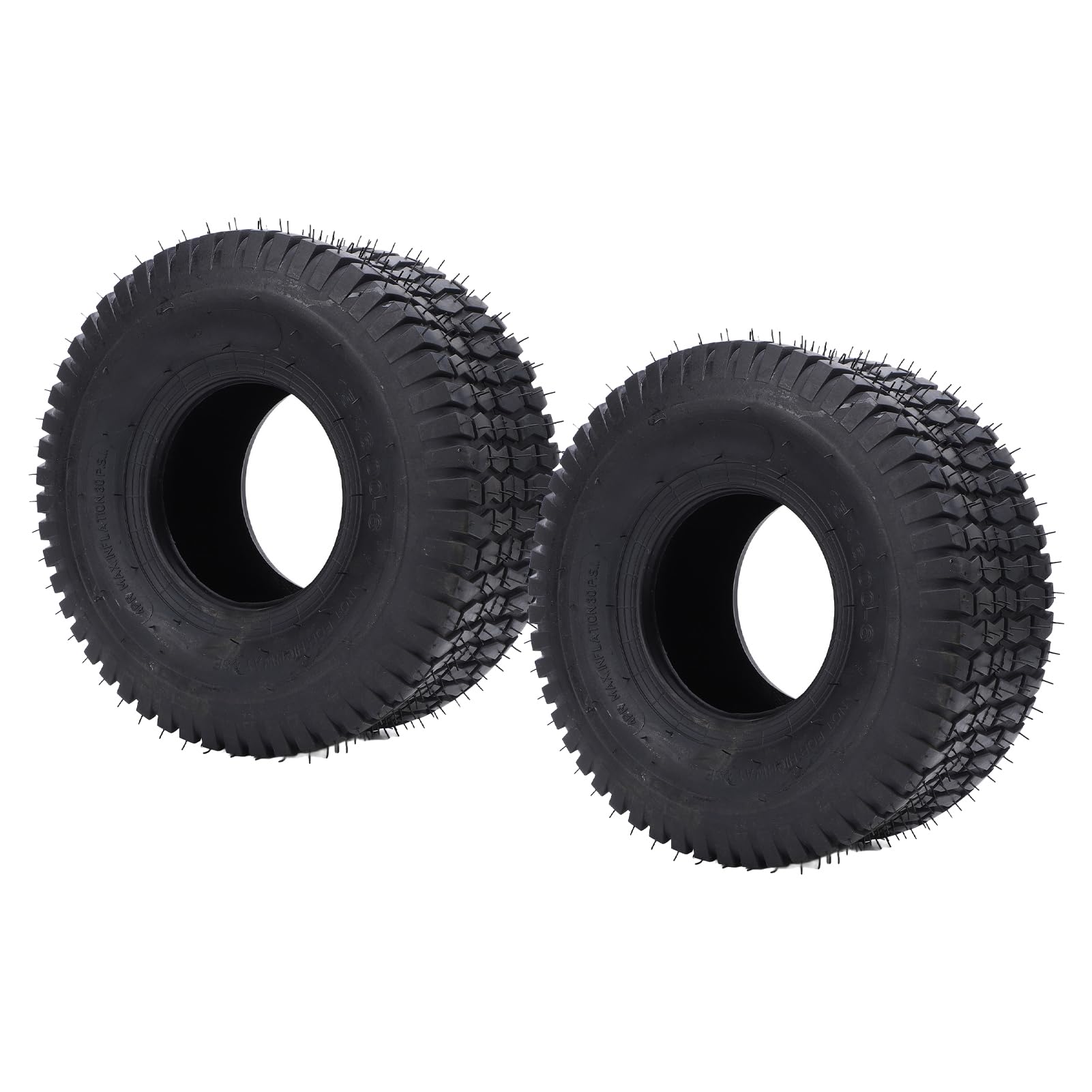 Ciężkie 15x6,00 6 Opony Ciągnikowe 4 PLY BUBELESS 570 LBS Obciążenie Obciążenia Opony Kosiarki Ogrodowej do Jazdy Kosiarki i Ciągniki Ogrodowe Czarne 2 Paczki