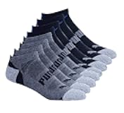 Men's No show Sport Socks, Moisture Control, Arch Support (8 Pair)