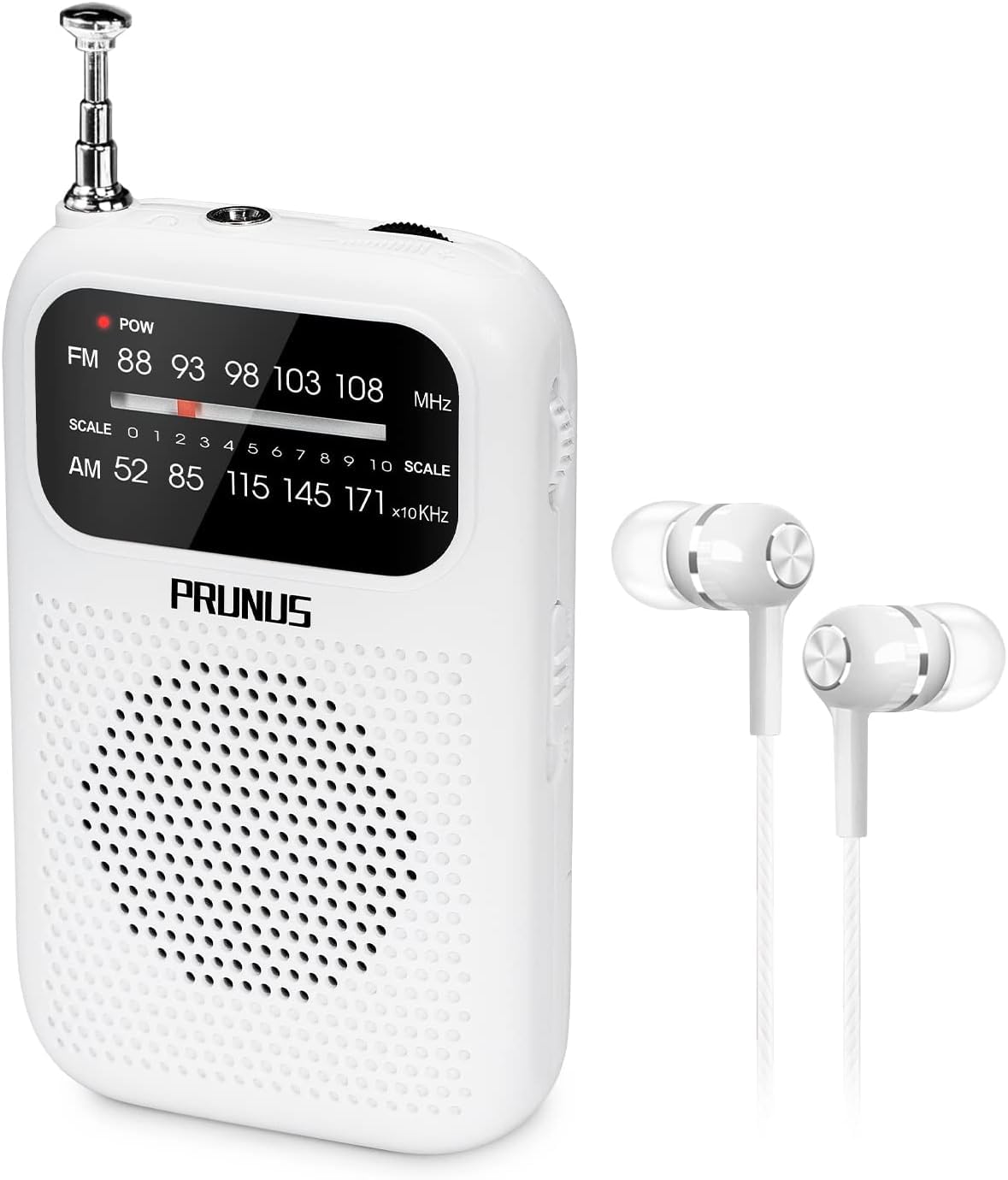 PRUNUS J-777 Pocket Radios Portable AM FM Small Walkman with Best Reception, 2 AAA Battery Operated Transistor with Headphone & Speaker for Walk/Jogging/Gym/Camping-image-48