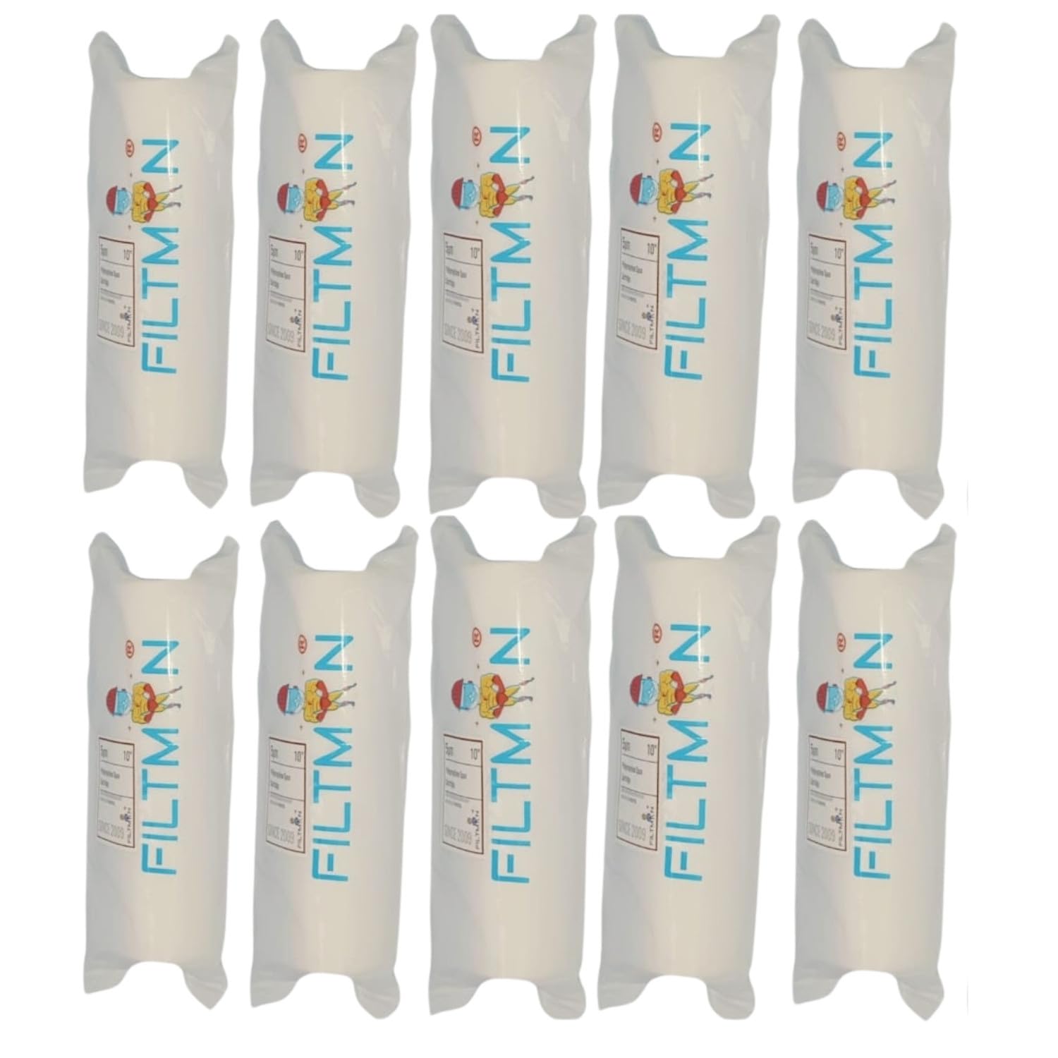 PP RO Cartridge Filters - Compatible with All Domestic RO Water Purifier | White | Pack of 10 | 10"X2.5" Each Filters-image-38