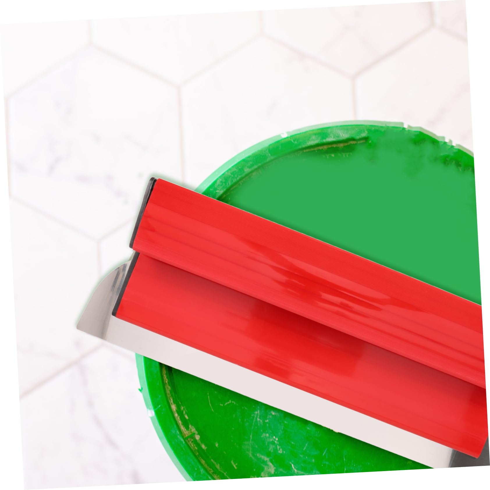 Set in Acciaio Inox di Spatola Lisciatrice per Cartongesso Rosso | Impugnatura Sicura e Confortevole, Uso Domestico, per Cartongesso e Plasterboard