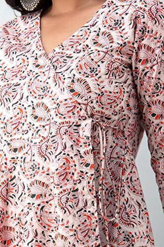 Image of feranoid Women Cotton Angrakha Kurti