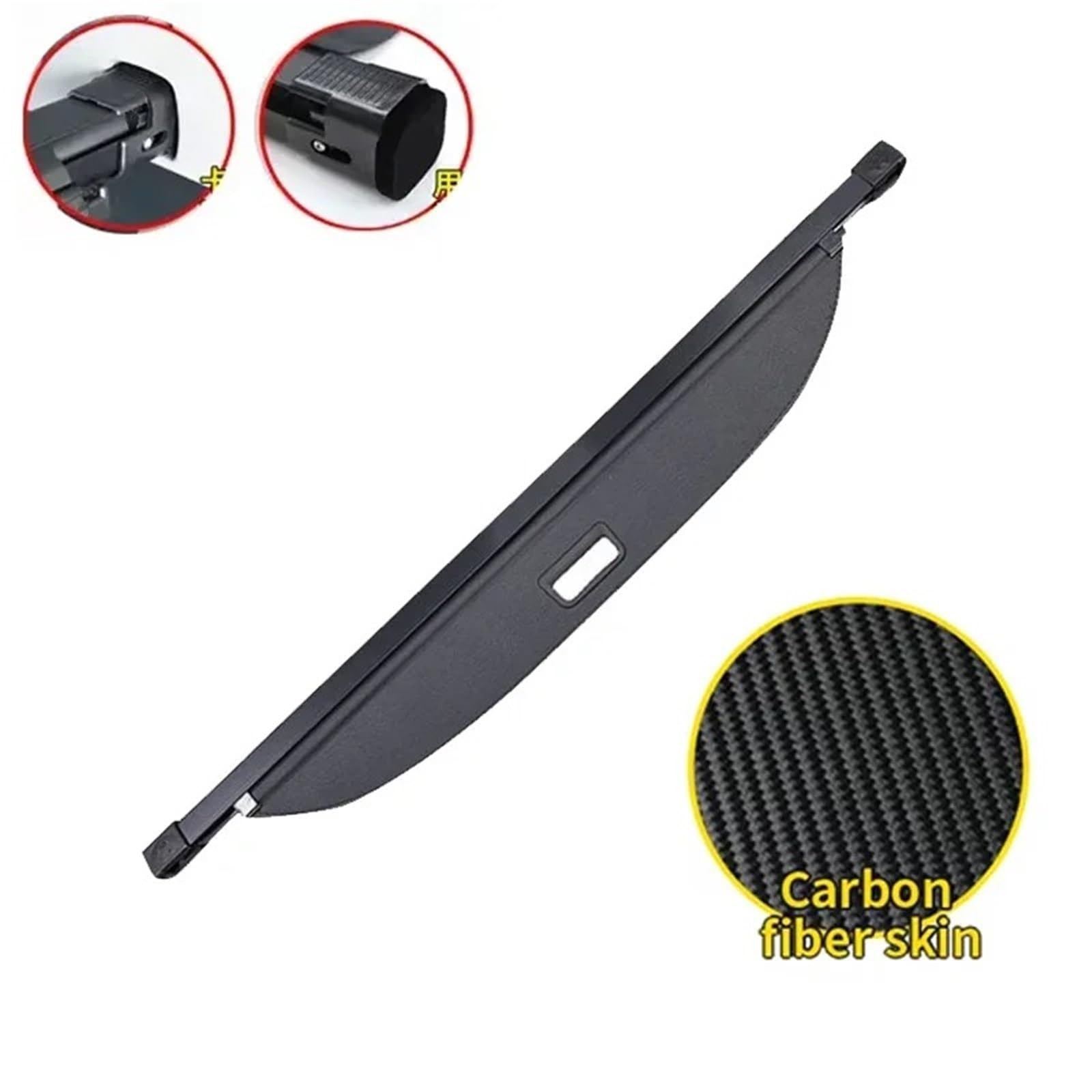 Cubierta Carga Retráctil para Maletero para VW para Tiguan R Line 2024 LWB L Pro 2025-2026, Cubiertas Carga para Coche, Cubierta Maletero, Cortina, Equipaje, Cortinas Privacidad
