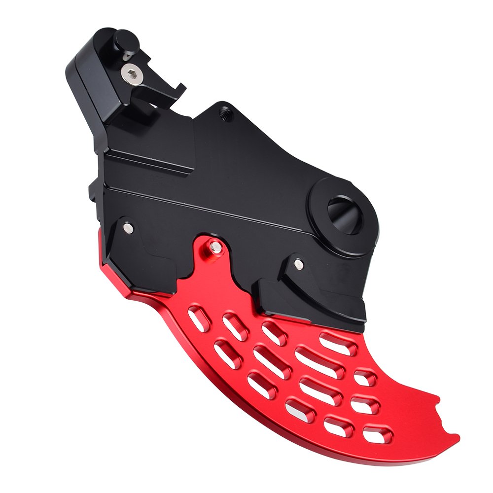 NICECNC Schwarz Rot Scheibenschutzschutz hinten Compatible with Beta RR 125 200 250 300 350 390 430 450 480 498,RR-S 350 390 430 500,RS 450 520,Xtrainer 300,See Fitment