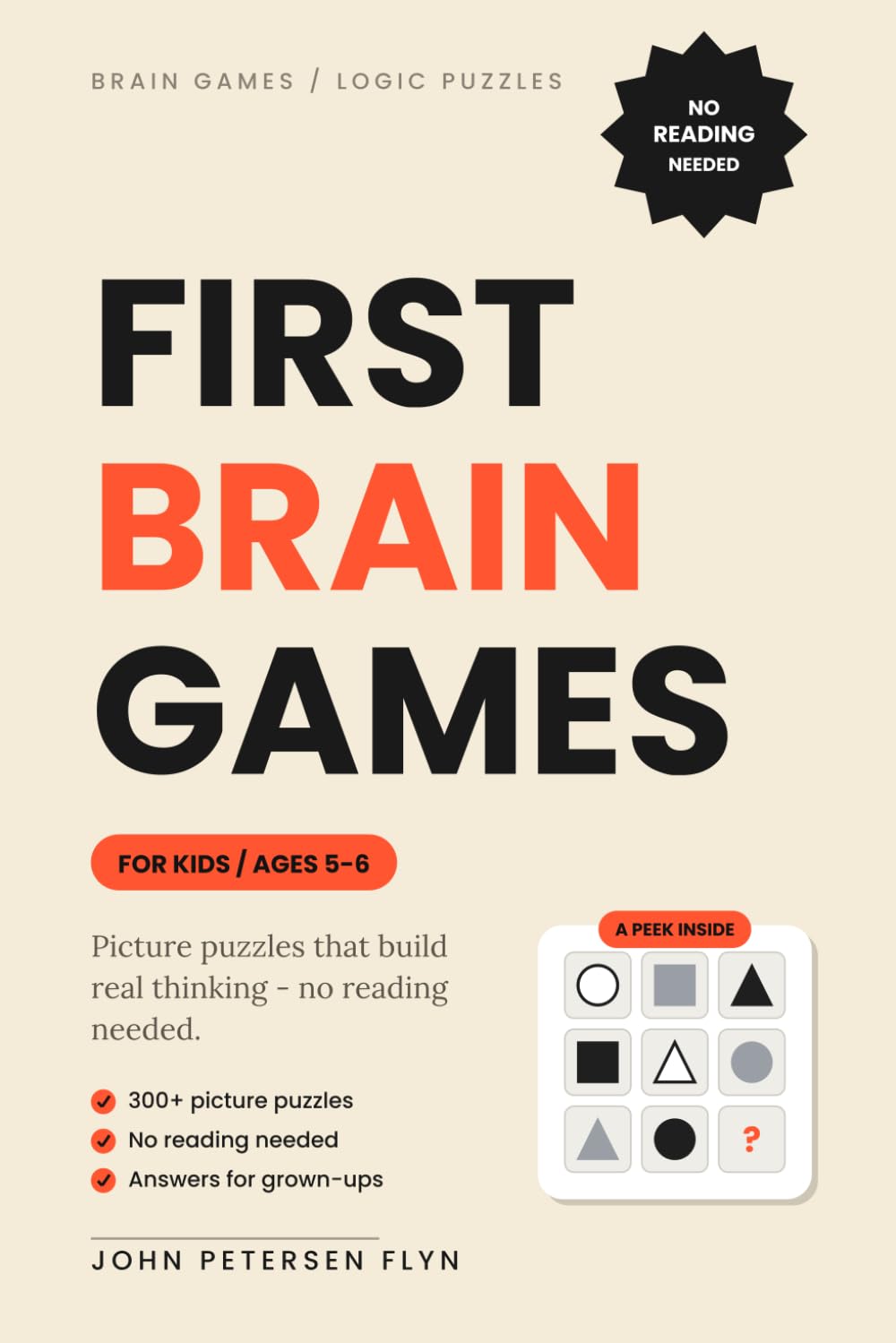 FIRST BRAIN GAMES FOR KIDS 5-6 (IQ TESTS AND GAMES)