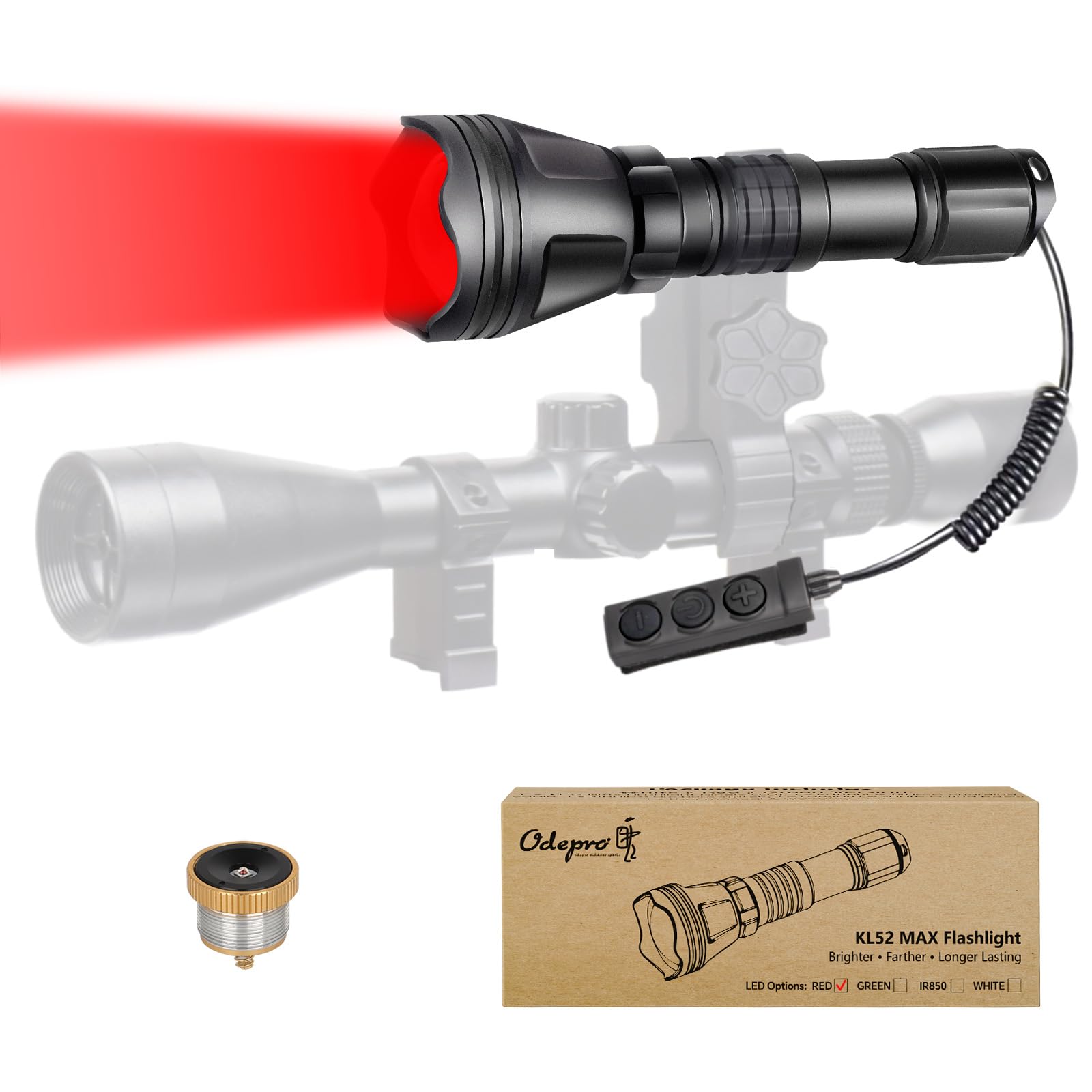 Amazon.com: Odepro KL52 MAX Upgraded Super Bright 160 Lumens Red