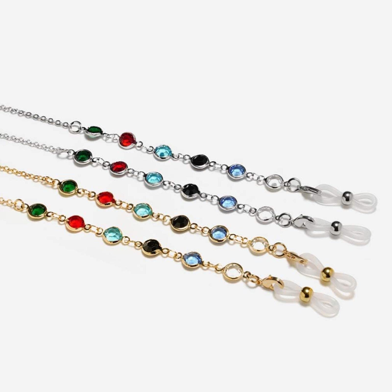 REVAHI Cadena de anteojos Antideslizante Gafas Cuerda Gafas de Sol Accesorios para Mujeres Damas Dorado