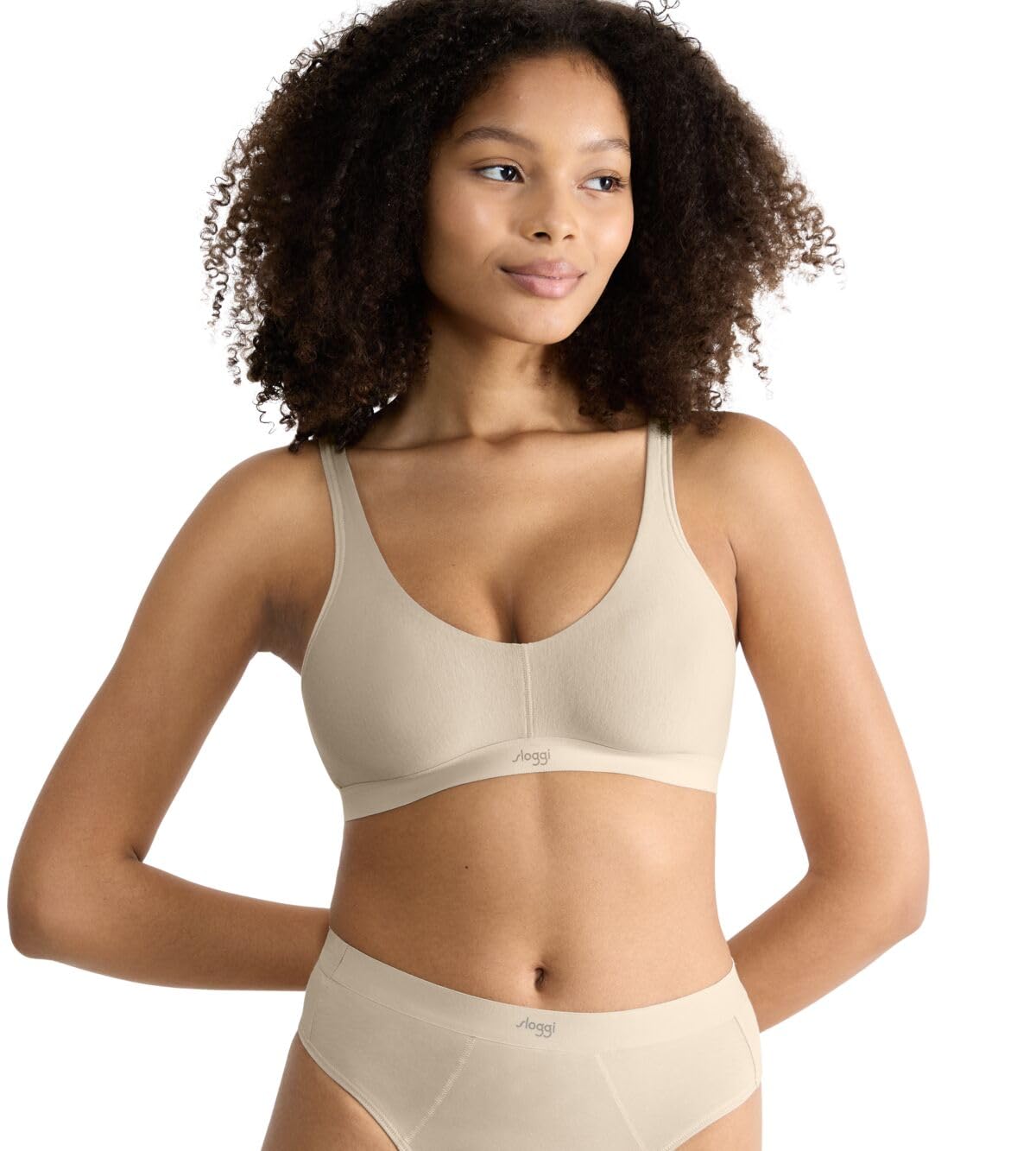 Sloggi Women's Beige Bra Ever Ease Soft