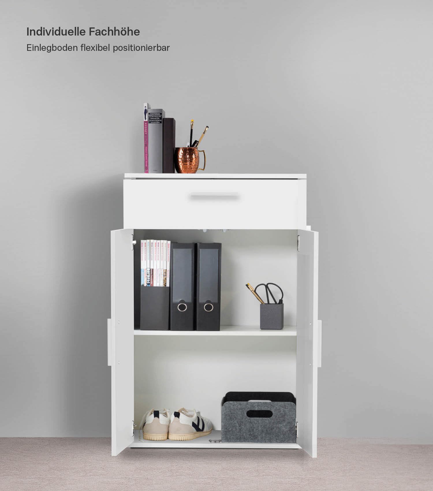 Mokebo® Slim Multifunctionele Kantoorkast 60 cm - Van Kasten
