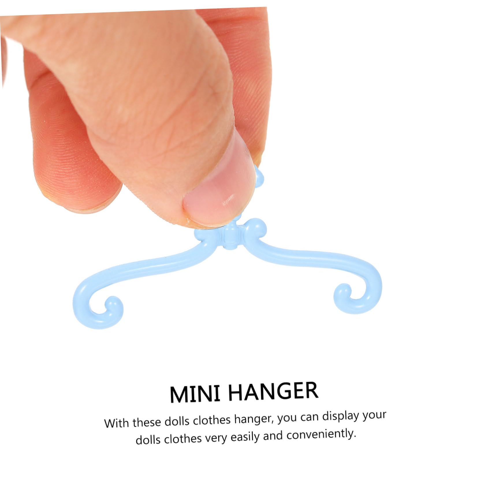 GALPADA 3sets Mini Doll Clothes Hangers Chic Hanging Racks for Skirts Coats More Essential Doll Accessories for Rooms and Mini Houses 25pcs*3