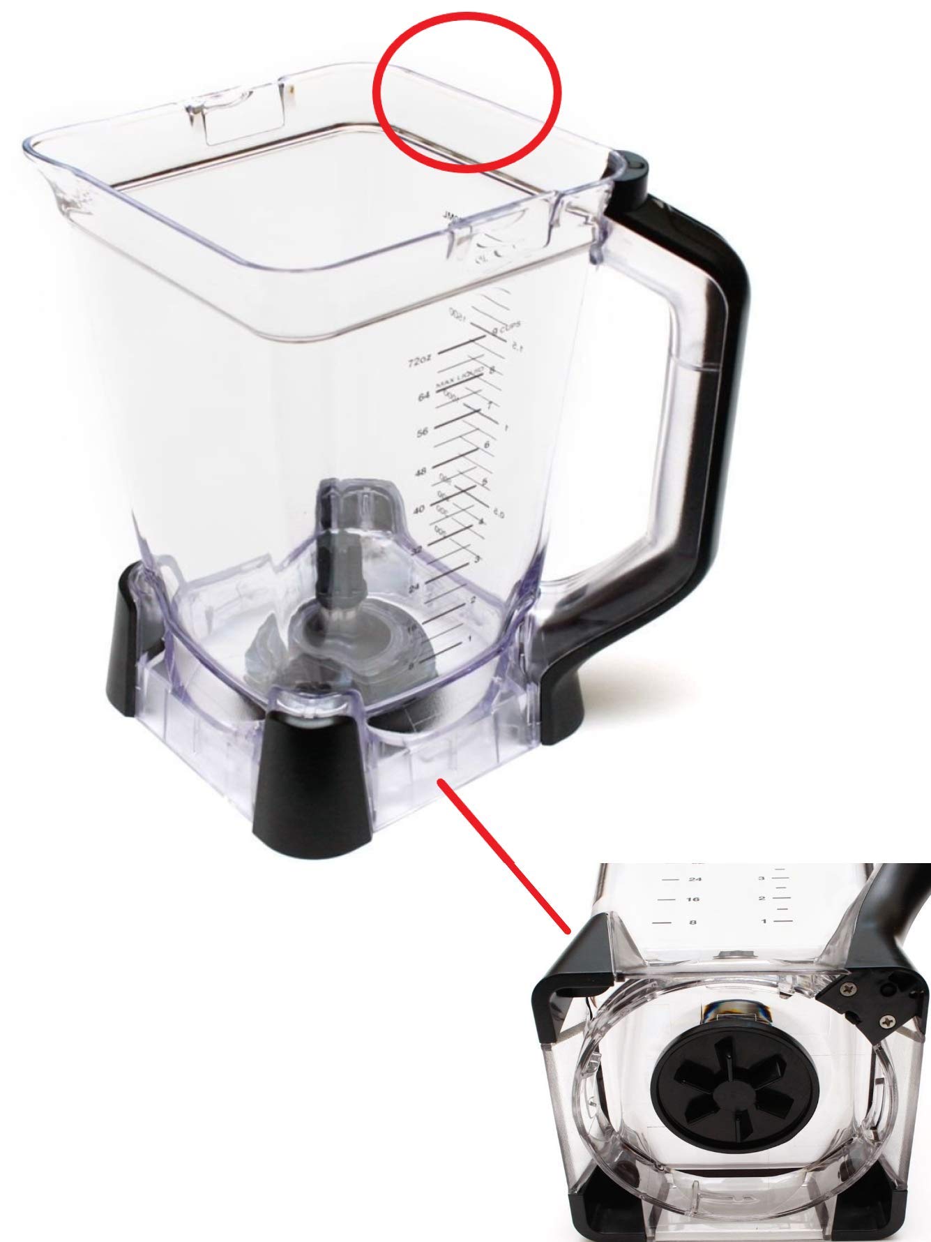 Ninja ブレンダー部品セット Amazon.com: Ninja blender parts for NJ600 NJ602 BL610 BL700