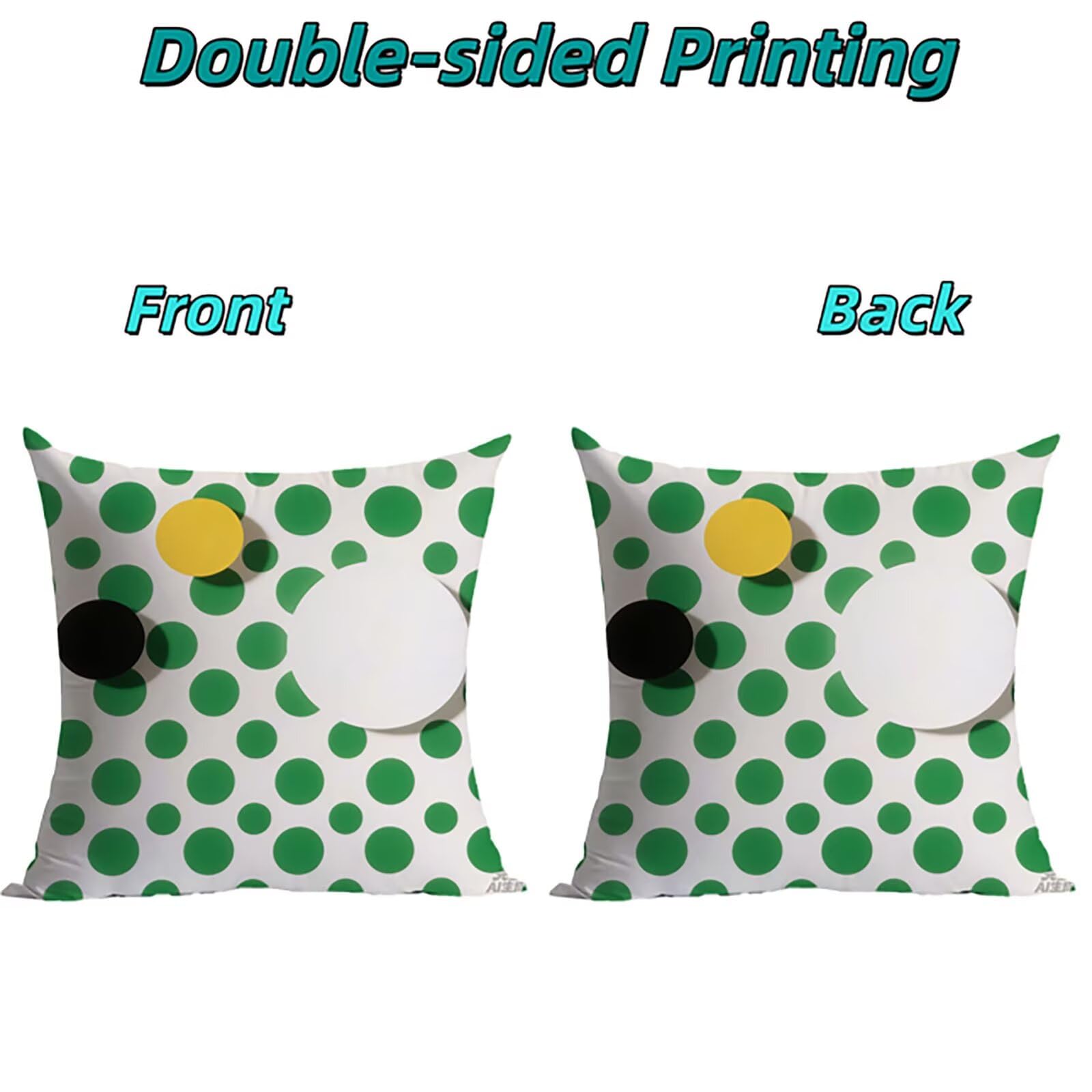 Federe Cuscini Letto 60x60cm Federe Copricuscini Divano Astratto THDZ-0086 | Outdoor Federe Copricuscini Divano Giallo-Verde 4 Pack Morbido Resistente Attraente Decorazioni per Letto Divano Regalo Donna