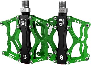 Toplimit01 Mountain Bike Pedals Bicycle Pedal, Bike Pedal Bicycle Platform Flat Pedals Cycling Ultra Sealed Bearing Aluminum Alloy Pedal for Road Mountain Bike 9/16"