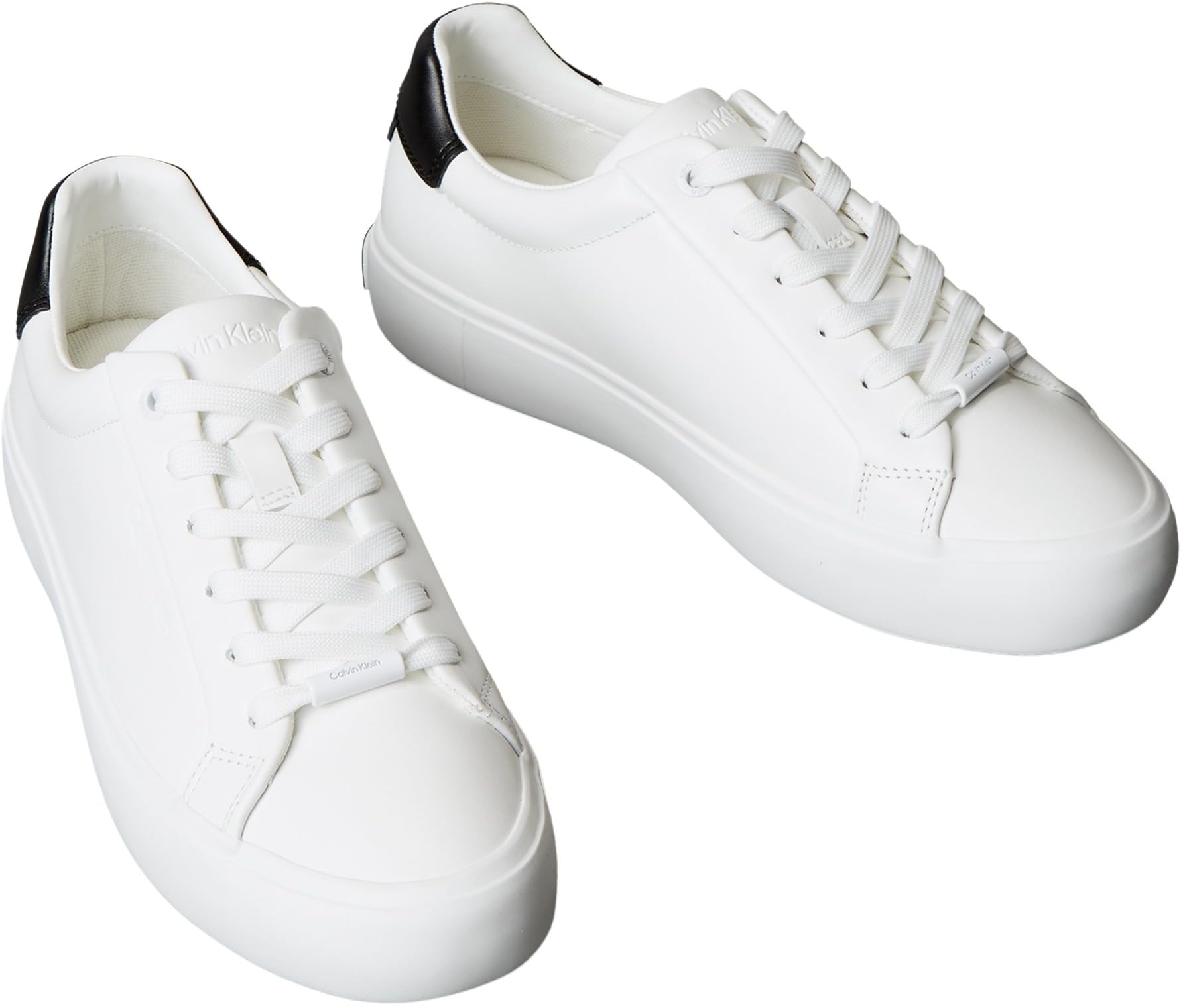 Calvin Klein Damen Cupsole Sneaker Lace-Up aus Leder