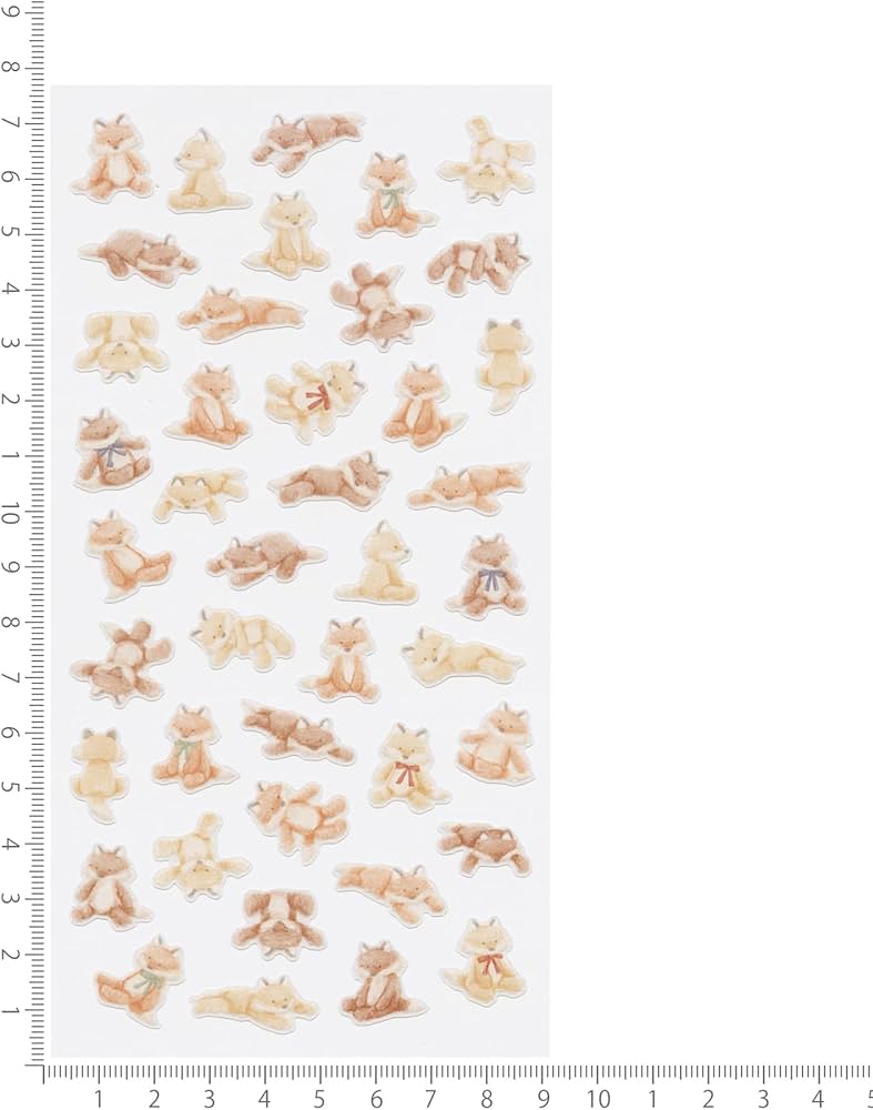 動物キャラクター ステッカー 9種類セットそつぬるふょ購入 seal-003-top640.jpg