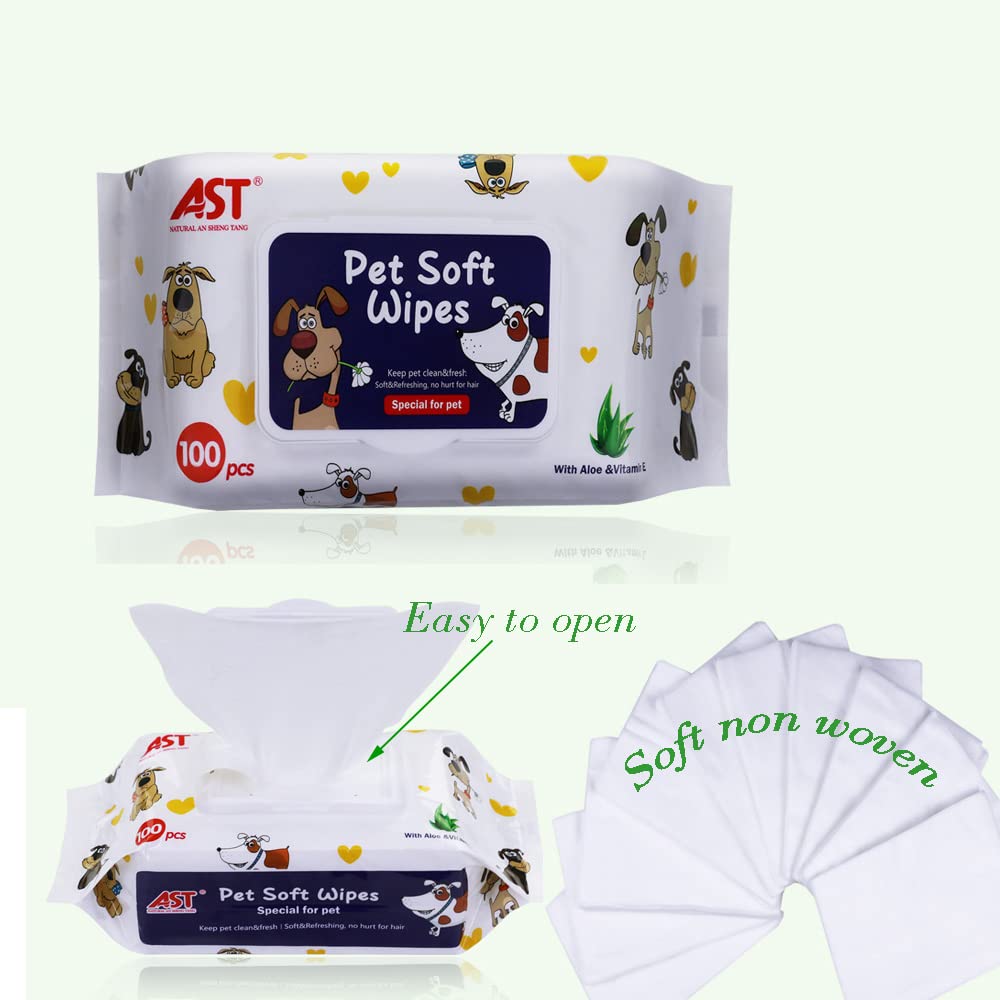 petjanicahome Wet Wipes for Pet Dog Cat Wet Wipe Hypoallergenic Organic Cleaning Wipes for Body Paws, Ear, Face - Image 4