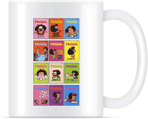 Mafalda Poster Classic Mafalda Press Argentina Taza de café para mujeres y hombres tazas de té