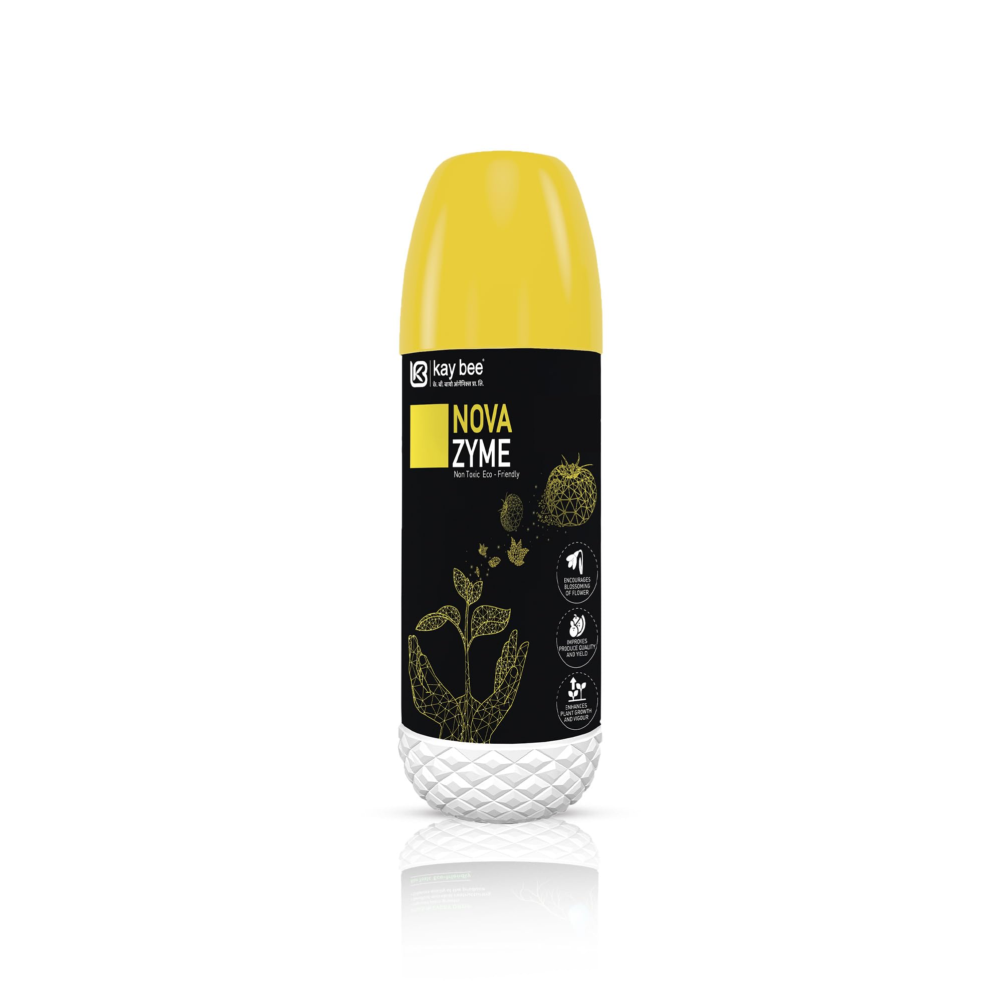 Kay Bee NOVA Zyme | Seaweed Extract Liquid Concentrate | Plant Growth Regulator for Gardens and Agriculture | Helps to Boost Flowering and Fruiting | Helps to Improve Tillering - 250 Ml