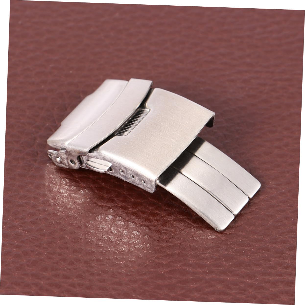 GALPADA 2pcs Stainless Steel Watchband Clasp Solid Buckle for Steel Watch Straps Elegant Silver Connection Accessory Easy to Install and for Enhancing Your Wrist