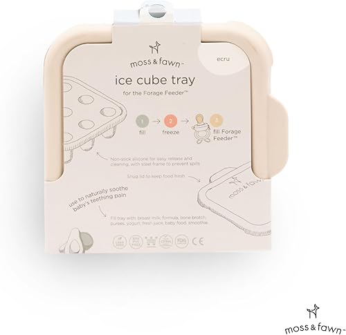 Miniatura 8 de Moss and Fawn Bandeja de cubitos de hielo, molde para congelador, alimentador de forraje para leche materna, fórmula, caldo de huesos, purés y