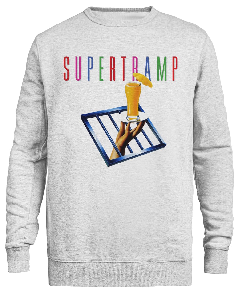 Supertramp Sweatshirt Grigia Unisex Eco-Friendly Unisex Grey Sweatshirt Eco-Friendly Crewneck