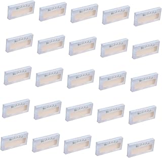 FOMIYES 50 Peças Caixa De Cílios Estojo De Embalagem De Cílios Bandeja De Cílios Postiços Estojo De Cílios Postiços Suporte De Cílios Postiços Organizador De Cílios De Plástico Recipiente